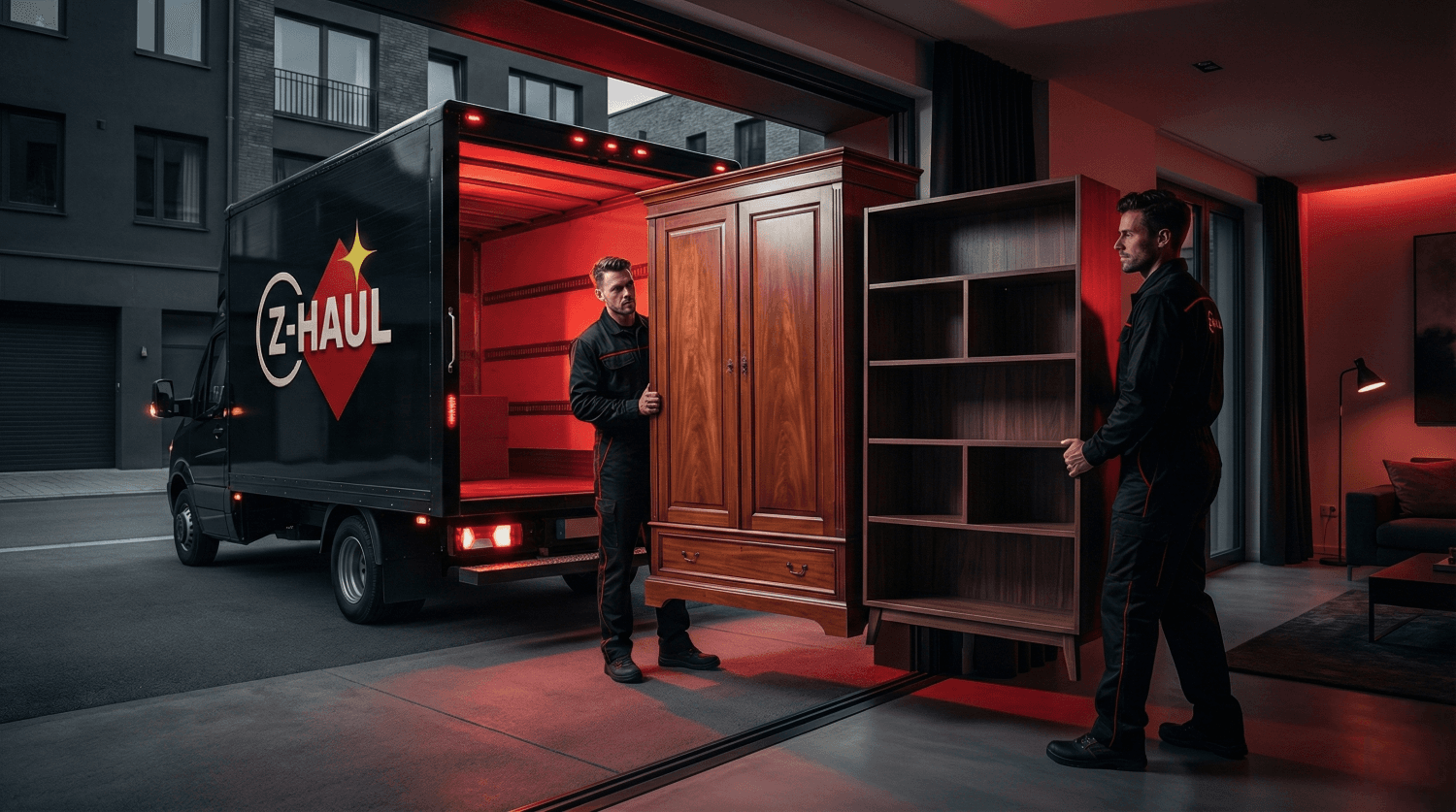 Storage furniture delivery